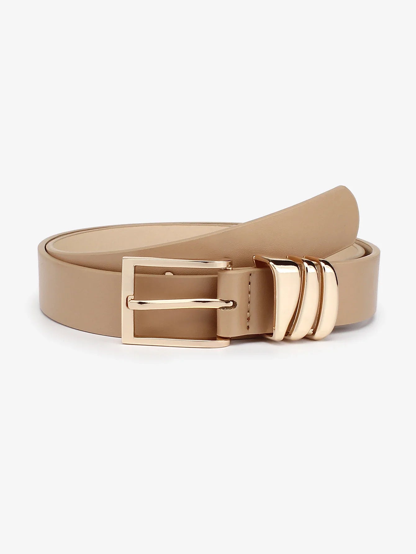 Women Leather Belt - camel / 102cm