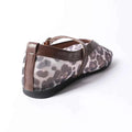 Women Leopard Mesh Breathable Flats Shoes