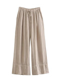 Women Linen Pants Set - pant / XS / CHINA