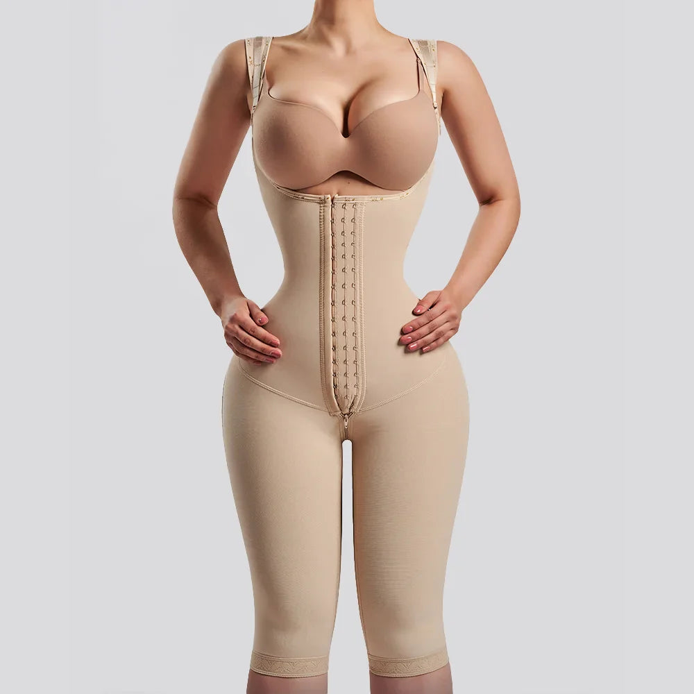 Women Long-pants Full Body Shapewear - Beige / XS（old）