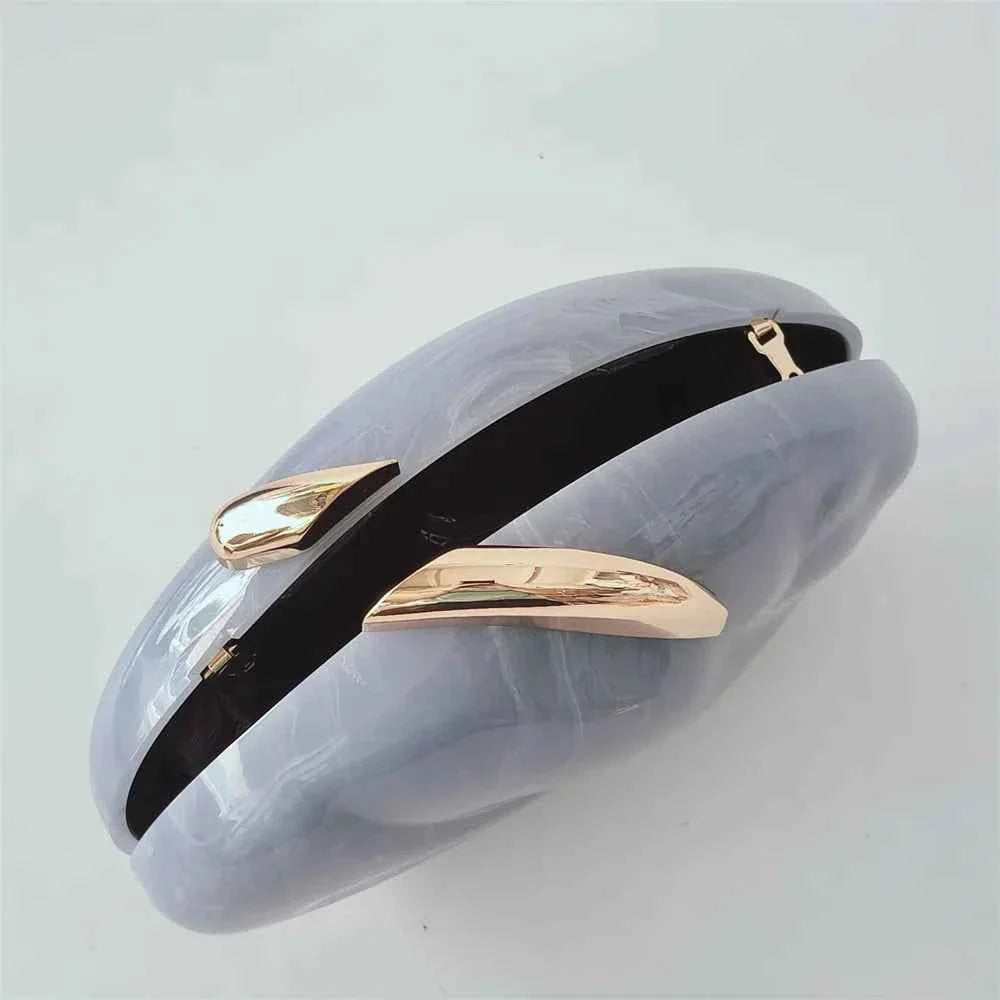 Women Metal Handle Mini Purse