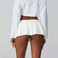 Women Mini Pleated Skirt