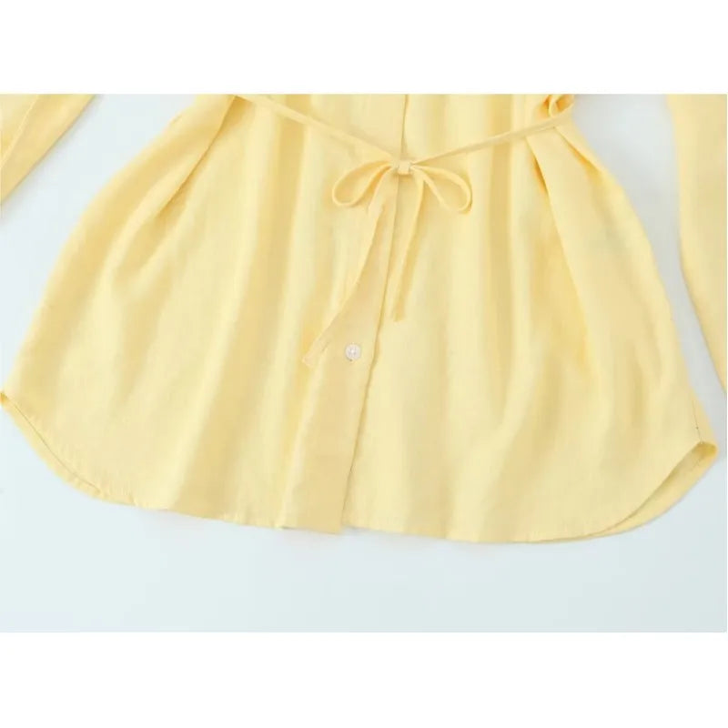 Women Oversize Shirt With Belt