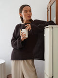 Women Oversized Sweater Summer Autumn Casual - S / Dark Brown - Other