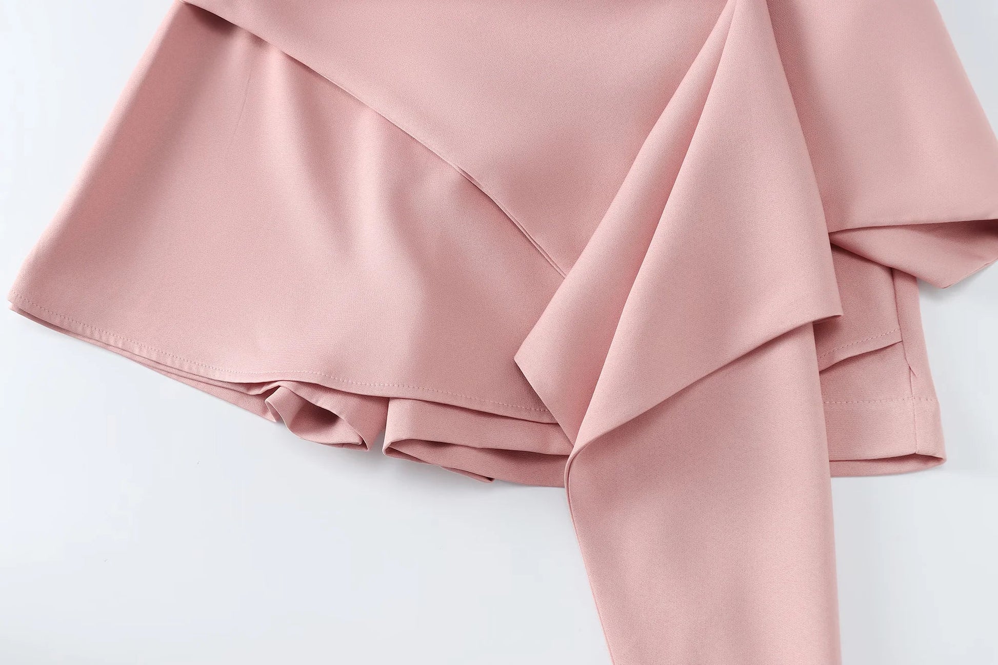 Women Pink Ruffles Skirt Shorts