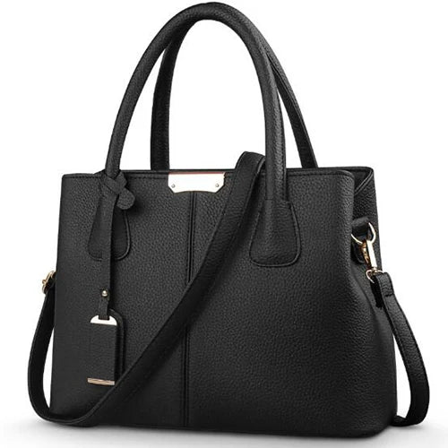Women PU Leather Handbags - 29.5x13x21.5cm / black