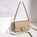 Women Real Cow Leather Handbag Crossbody Bag - Khaki / 22cm 7cm 15cm