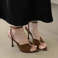 Women Sandals Fad Pointed Toe Heeled Shoes