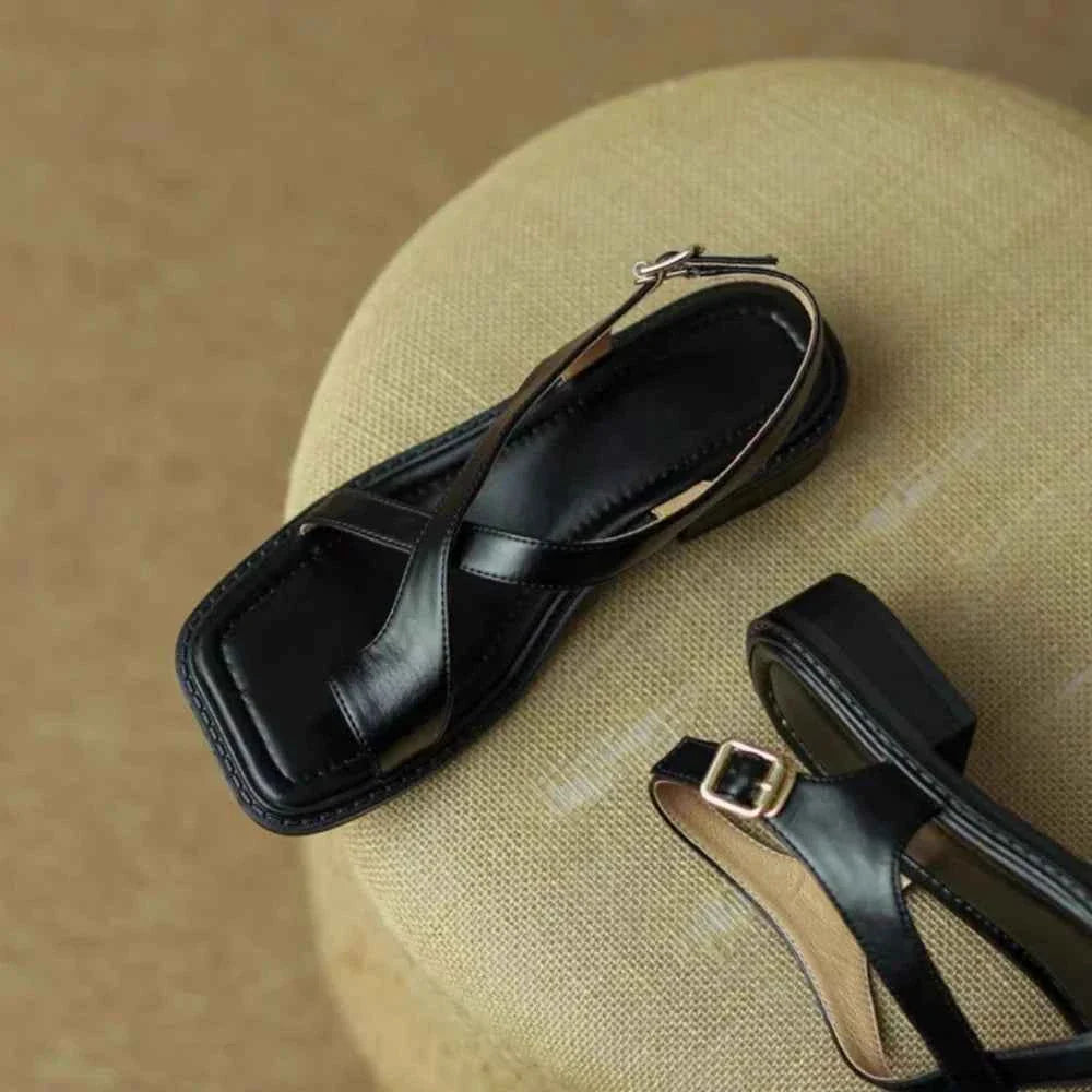 Women Sandals French Retro Sandals