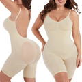 Women Seamless Low Back Bodysuit Shapewear Waist - Skin / XXXL