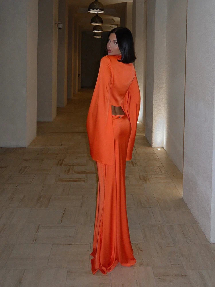 Women Sets V Neck Long Sleeve Fashion Elegant Solid Suits