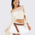 Women Sheer Poncho Top