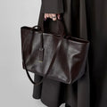 Women Shoulder Bag Leather Large Capacity Square Fashion Tote