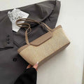 Women Shoulder Bag PU Woven Patchwork Stick Bag