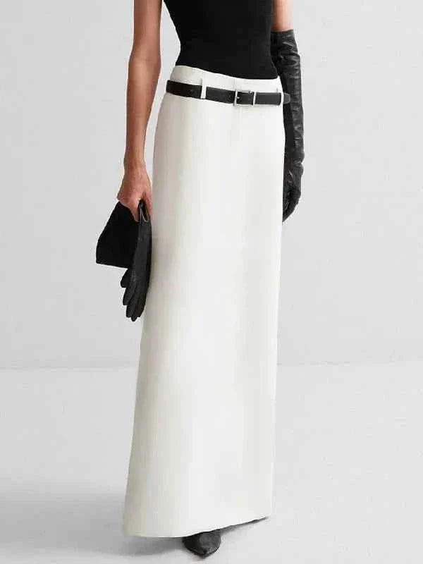 Women Split-back Straight Skirt