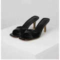 Women Square Toe Thin Heels