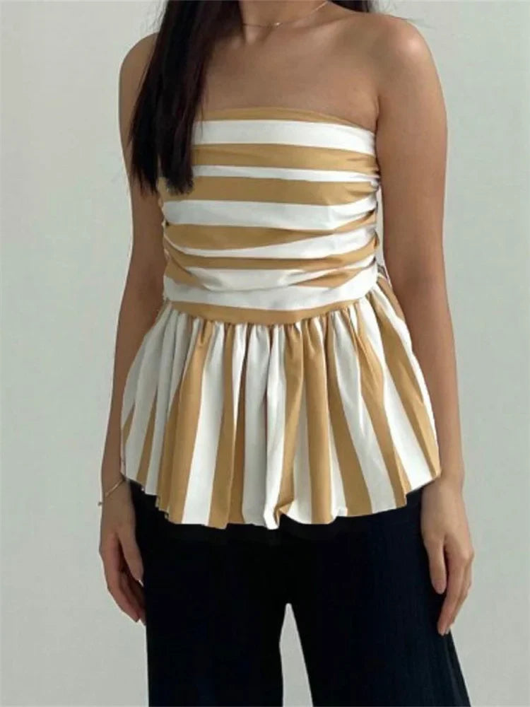 Women Strapless Tube Top