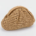 Women Straw Woven Bag - Camel / CHINA
