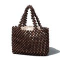 Women Top Handle Bag Hand-Woven Hollow Out Totes Bags