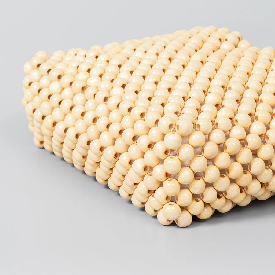 Women Top Handle Bag Hand-Woven Hollow Out Totes Bags