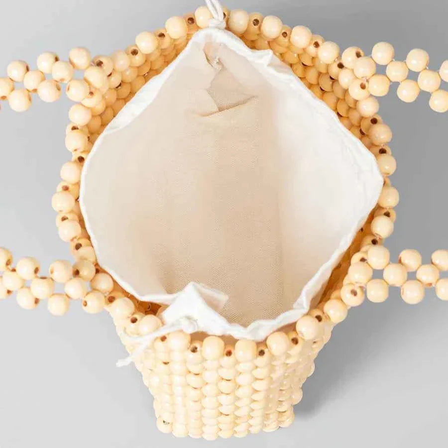 Women Top Handle Bag Hand-Woven Hollow Out Totes Bags