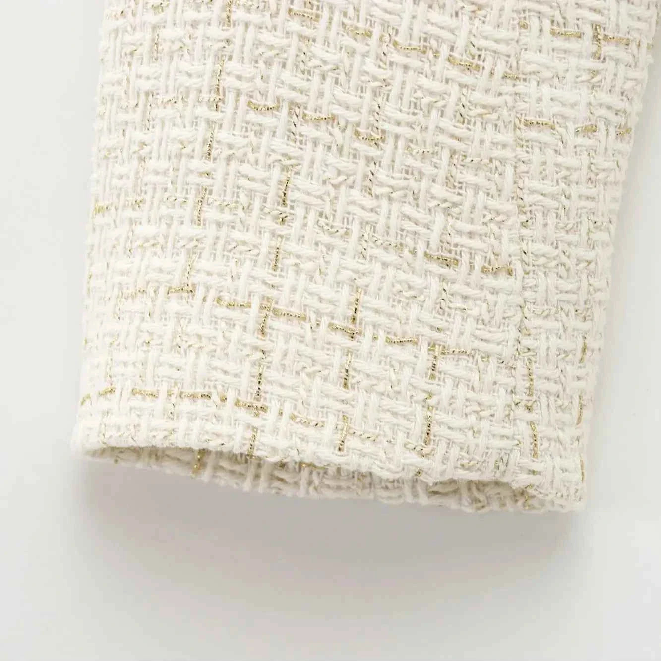 Women Tweed Single Breasted Elegant Jacket