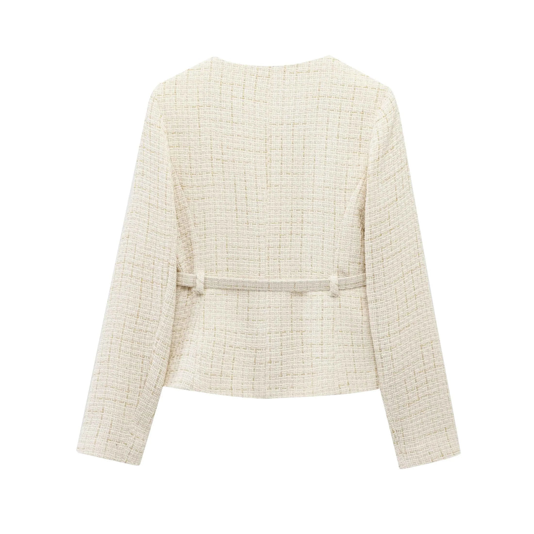 Women Tweed Single Breasted Elegant Jacket