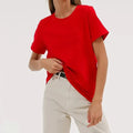 Women Versatile Leisure Daily Tops - Red / XXL
