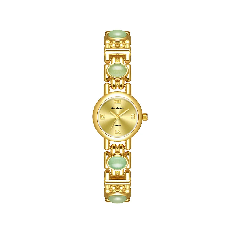 Women Watch Shell High Quality Bracelet Quartz Wristwatch - Gold / CHINA
