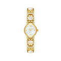 Women Watch Shell High Quality Bracelet Quartz Wristwatch - Golden White / CHINA