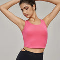 Women Yoga Sports Tops Back Hollow