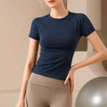 Women Yoga Top Seamless Sport T-shirt