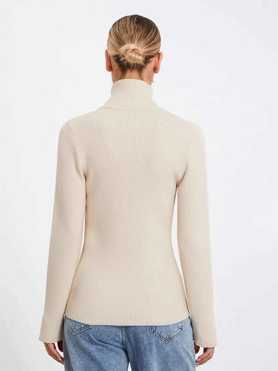 Women Zip Up Sweater