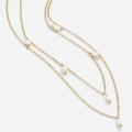 Women's 18K Gold-plated Natural Pearl Double-layer Twin Necklace - Norellé