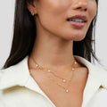 Women's 18K Gold-plated Natural Pearl Double-layer Twin Necklace - Norellé