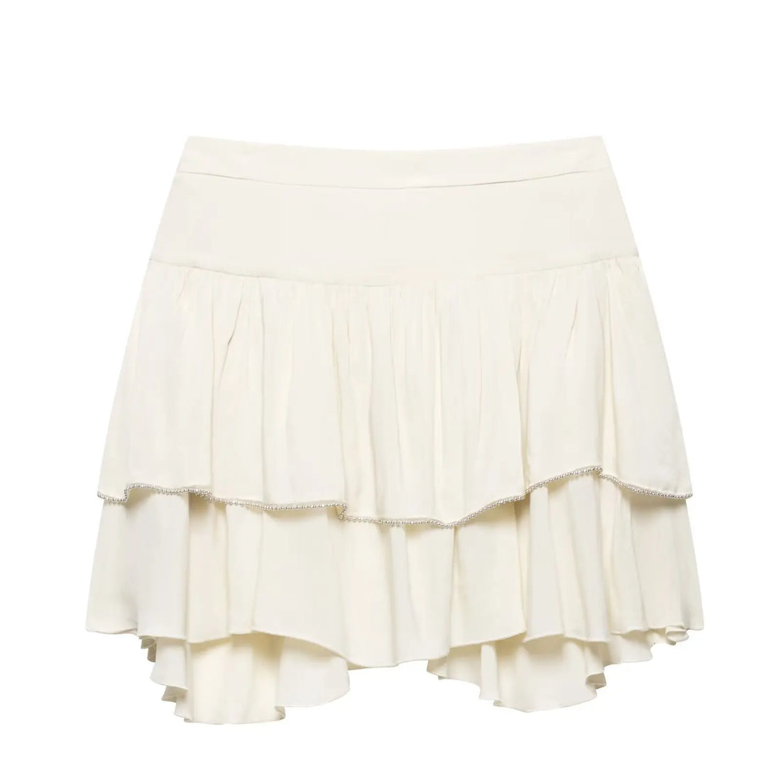 Women’s A-line Pleated Mini Skirt - Beige skirt / M