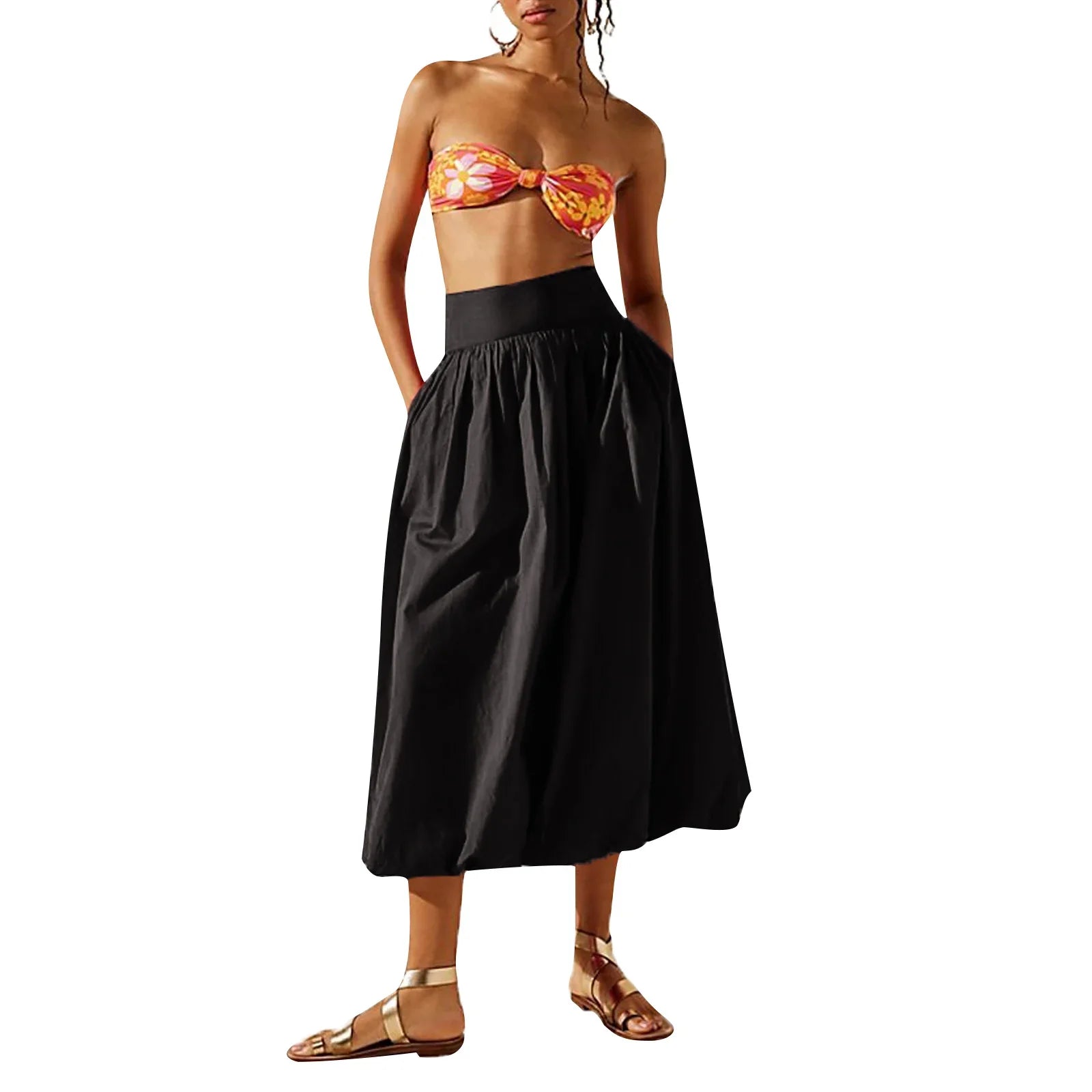 Women’s Ankle Length Skirt - black / M