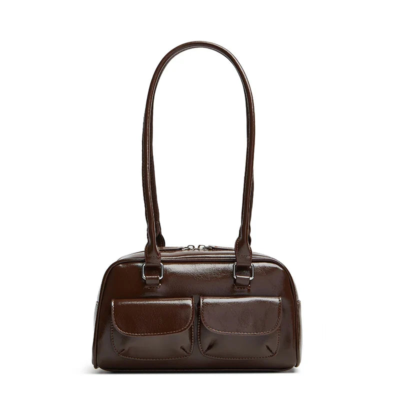 Women’s Bag Bowling - Coffee / (20cm<Max Length<30cm)