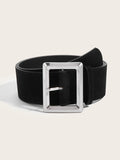 Women’s Belt Soft PU Leather - black