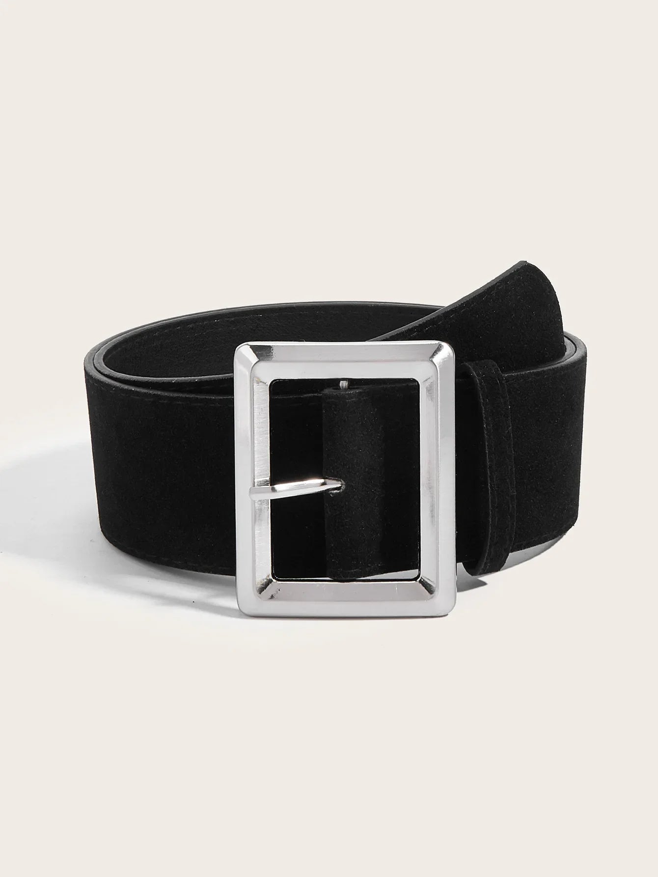 Women’s Belt Soft PU Leather - black