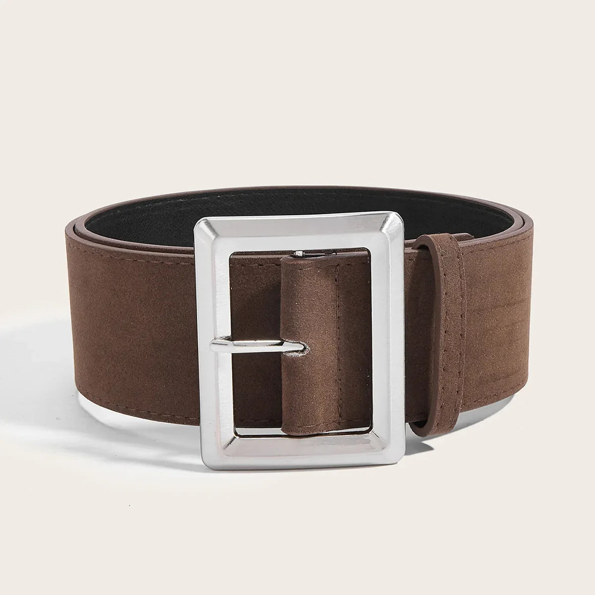 Women’s Belt Soft PU Leather - Coffee