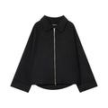 Women’S Black Casual Jacket Coat - black / M