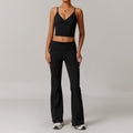 Women’s Casual All-matching Exercise Workout Outfit - L / Black - Other
