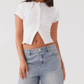 Women’s Casual Button Up Top - B / M
