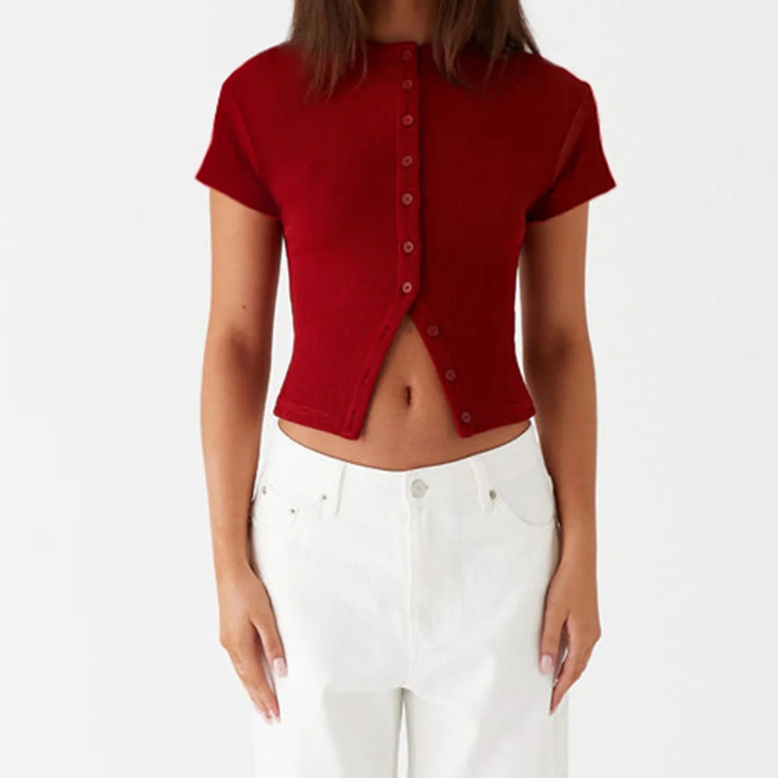 Women’s Casual Button Up Top - D / M