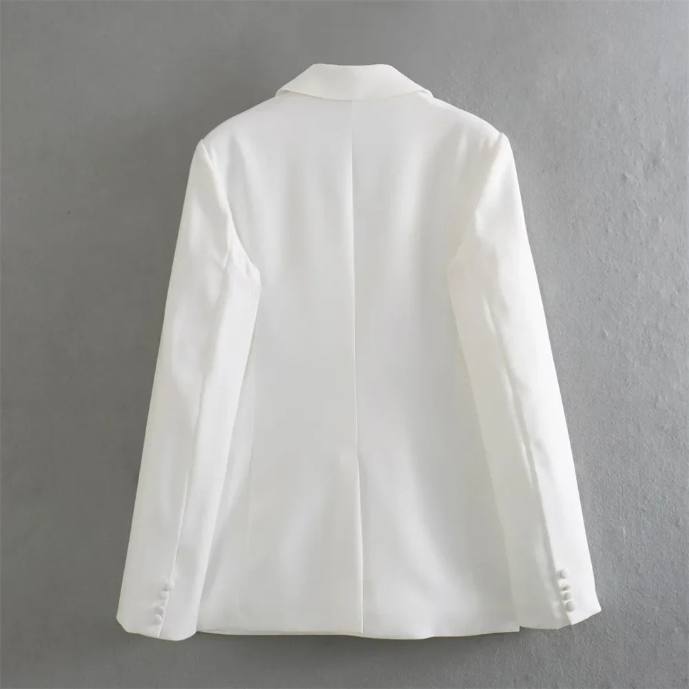 Women’s Casual Double breasted Slim Fit Suit Coat High Waist Mini Skirt