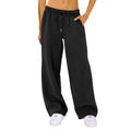 Women’s Casual Pants Joggers Sweatpants Solid Color Drawstring - L / black - Other