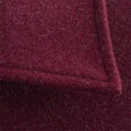 Women’s Clothing Style Fashion Versatile Wine Red Large Pocket Zipper Woolen Coat