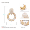 Women’s Creative All-match Baroque Pearl Earrings - Gold - electronic accessories