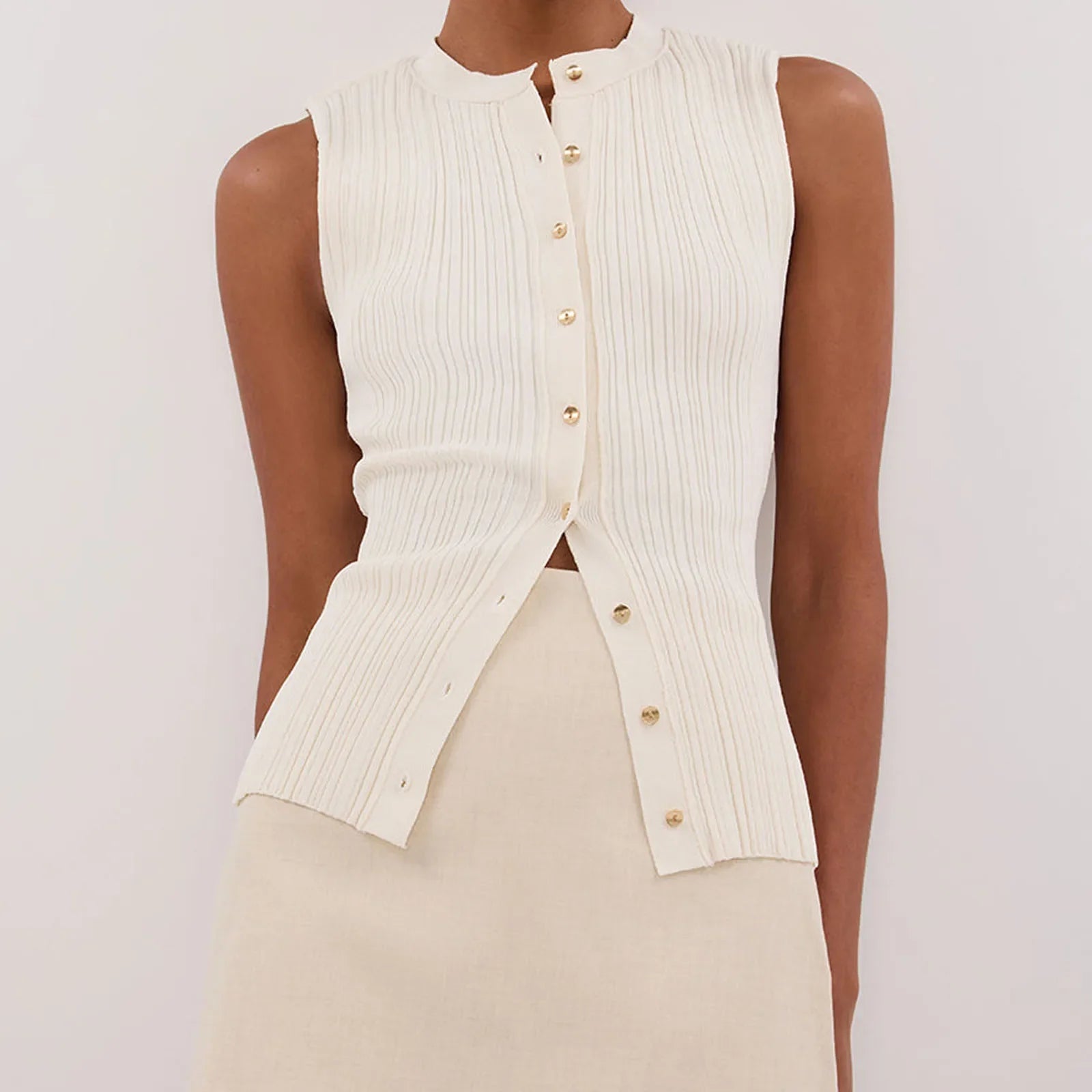 Women’s Crew Neck Knit Vest